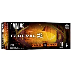 Federal 6mm ARC 110gr Fusion Tipped Ammo - Box of 20