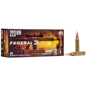 Federal Fusion 223 Rem 62gr Fusion MSR Ammo - Box of 20