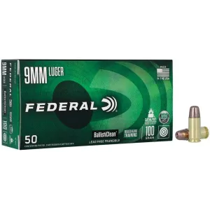 Federal BallistiClean 9mm 100gr RHT Frangible Ammo - Box of 20