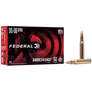 Federal American Eagle 30-06 Springfield 150gr FMJ-BT Ammo - Box of 20