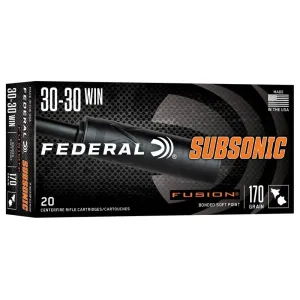 Federal Fusion 30-30 Win 170gr Fusion Ammo - Box of 20