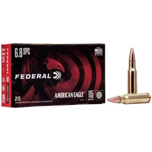 Federal American Eagle 6.8 SPC 115gr TMJ Ammo - Box of 20