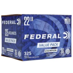 Federal Champion 22 LR CPHP Ammo - Box of 325