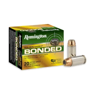 Remington Golden Saber Bonded 9mm 124gr BJHP Ammo - Box of 20