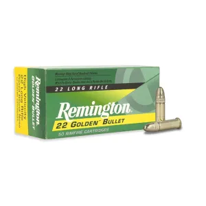 Remington Golden Bullet 22 LR 40gr RN Ammo - Box of 100