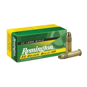 Remington Golden Bullet 22 LR 36gr HP Ammo - Box of 50