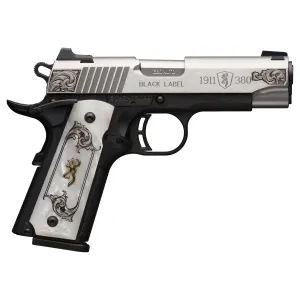 Browning Black Label .380 ACP 1911 Pistol - 3.6" - Stainless - 2x 8rd Mags