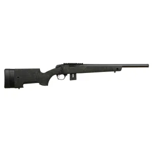 Bergara BMR-X 17 HMR Bolt Action Rimfire Rifle - 18" - Gry/Blk Bergara Tactical w/LOP - 1x 5rd, 1x 10rd Mags