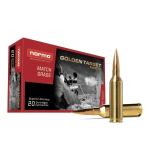 Norma Gold Target 6.5 PRC 143gr BTHP Ammo - Box of 20