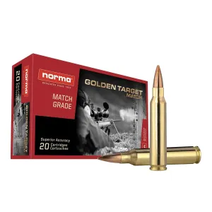Norma Gold Target 223 Rem 69gr BTHP Ammo - Box of 20