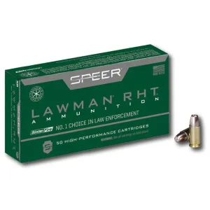 Speer Lawman 9mm Luger 100gr RHT Frangible Ammo - Box of 50