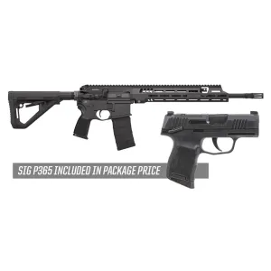 SIG Sauer SIG516 G3 Freedom Package 5.56 AR-15 Rifle With P365 Pistol Bundle - 16" - 1x 30rd Mag