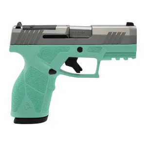 Taurus GX2 TORO Optic Ready 9mm Pistol - 3.38" - Stainless/Cyan - 1x 13rd Mag