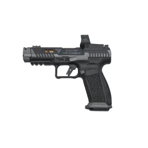 CANIK TTI Combat Optic Ready 9mm Pistol With Red Dot - 4.6" - Smoke - 1x 18rd, 1x 21rd Mags