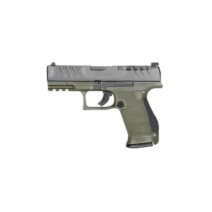 Walther Arms PDP Compact Optic Ready 9mm Pistol - 4" - OD Green - 2x 10rd Mags