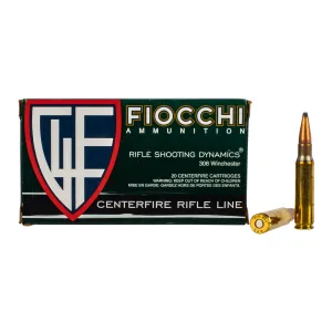 Fiocchi 308 Winchester 150gr Pointed Soft Point Ammo - Box of 20