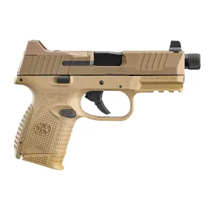 FN 509 Compact Tactical Optic Ready 9mm Pistol - 4.32" - FDE - 1x 12rd, 1x 24rd Mags