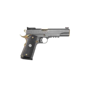 EAA Corp Negotiator .38 Super 1911 Pistol - 5" - Titanium Nitride - 1x 9rd Mag
