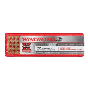 Winchester Super X .22lr 40gr CPRN Ammo - Box of 100