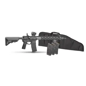 Springfield Armory Saint Victor V2 5.56 AR-15 Rifle With Green Dot Sight - 14" P/W - 4x 30rd Mags
