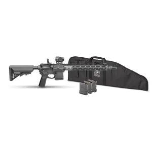 Springfield Armory Saint Victor V2 5.56 AR-15 Rifle With Green Dot Sight - 14" P/W - 4x 10rd Mags