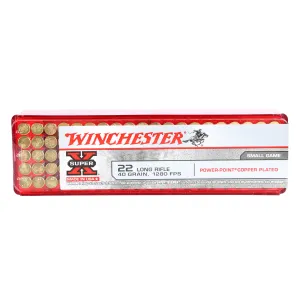 Winchester Super-X .22 LR 40 gr Power Point Copper Plated - Box of 100