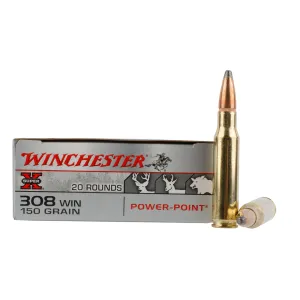 Winchester Super-X 308 Win 150gr Power Point Ammo - Box of 20