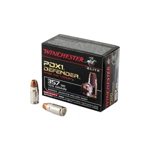 Winchester Defender 357 Magnum 125gr Bonded JHP Ammo - Box of 20