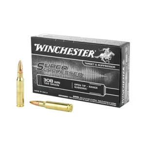 Winchester USA .308 168gr OTR Super Suppressed Ammo - Box of 20