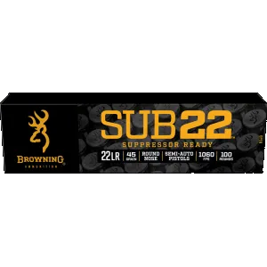 Browning SUB-22 22LR Subsonic 45gr LRN Ammo - Box of 100