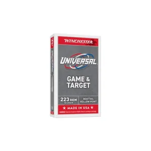 Winchester Universal 223 Rem 55gr BTHP Ammo - Box of 20