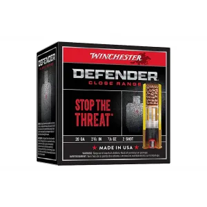 Winchester Defender 20 Gauge 2-3/4" #2 Lead Shot 7/8oz Ammo - Box of 25