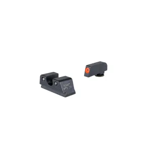 Trijicon HD XR Suppressor/Optic Height Night Sight Set MOS Rear - Orange Front Outline - For Glock 42/43/43X/48 MOS