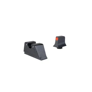 Trijicon HD XR Suppressor/Optic Height Night Sight Set MOS Rear - Orange Front Outline - Fits Glock 17/19/22/23/24/26/27/31/34/45