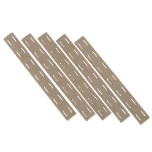 Bravo Company Manufacturing 5.5" M-LOK Rail Panel Kit - 5 Pack - FDE