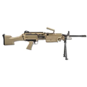 FN America M249S Standard 5.56 NATO Semi-Auto Rifle - 18.5" Barrel - FDE