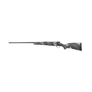 Weatherby Mark V Backcountry Ti 2.0 Left Hand Bolt Action Rifle 308 Win - 22" - Black - Camo Stock Grey/White Carbon Fiber Camo