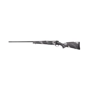 Weatherby Mark V Backcountry Ti 2.0 Left Hand Bolt Action Rifle 6.5 Creedmoor - 22" - Black - Grey/White Carbon Fiber Camo