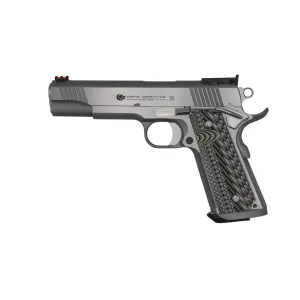 Colt Custom Competition Limited .38 Super 1911 Pistol - 5.0" - Silver - 1x 9rd Mag