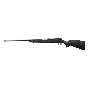 Weatherby Mark V Accumark Left Hand Bolt Action Rifle 6.5-300 WBY Mag - 26" - Black - Fiberglass Monte Carlo Stock