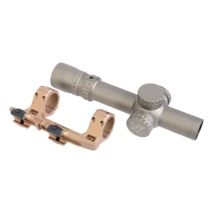 NightForce NX8 1-8x24 FFP FDE Scope FC-DMX Reticle with Reptilia Corp AUS FDE Mount