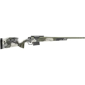 Springfield Armory Waypoint Bolt Action Rifle 6mm Creedmoor - 20" Fluted Stainless Steel - Mil-Spec Green - Carbon Fiber Evergreen Stock - Adjustable