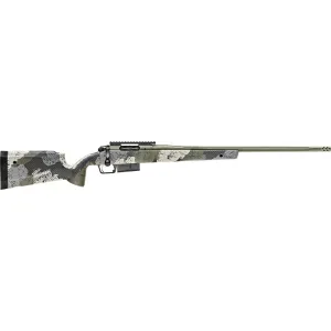 Springfield Armory Waypoint Bolt Action Rifle 6.5 PRC - 24" Fluted Stainless Steel - Mil-Spec Green - Evergreen Carbon Fiber Stock