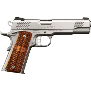 Kimber Stainless Raptor II .45 ACP 1911 Pistol CA Compliant - 5" - Silver - 1x 8rd Mag