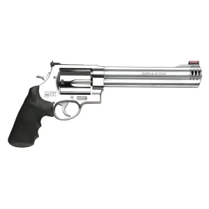 Smith & Wesson Model 500 Revolver 500 S&W Magnum - 8.38" - Satin Stainless - HiViz Sights