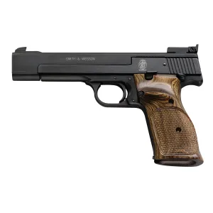 Smith & Wesson Model 41 .22 LR Rimfire Pistol - 5.5" - Brown - 2x 10rd Mags