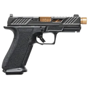 Shadow Systems XR920 Elite Optic Ready 9mm Pistol With Threaded Barrel - 4.5" - Black/Bronze - 2x 17rd Mags
