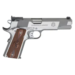 Springfield Armory Target .45 ACP 1911 Pistol - 5.0" - Silver - 2x 7rd Mags