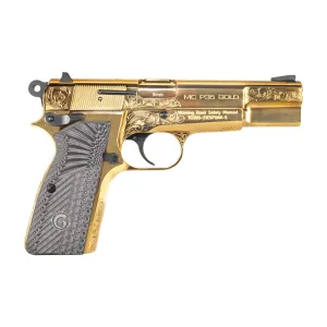 European American Armory MCP35 9mm Pistol - 4.87" - Gold - 1x 15rd Mag