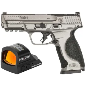 Smith & Wesson M&P 2.0 Metal Optic Ready 9mm Pistol - 4.25" - Grey - 2x 17rd Mags